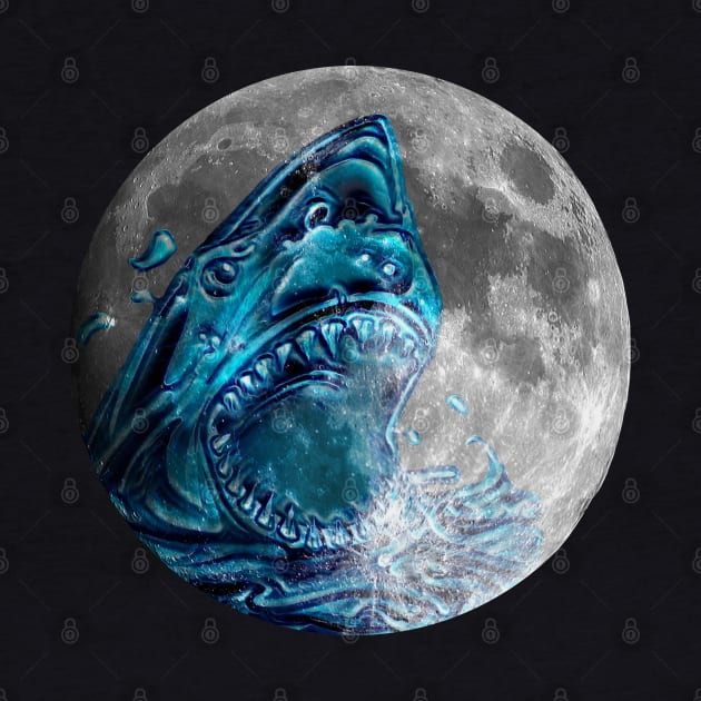 Shark on the Moon by gdimido